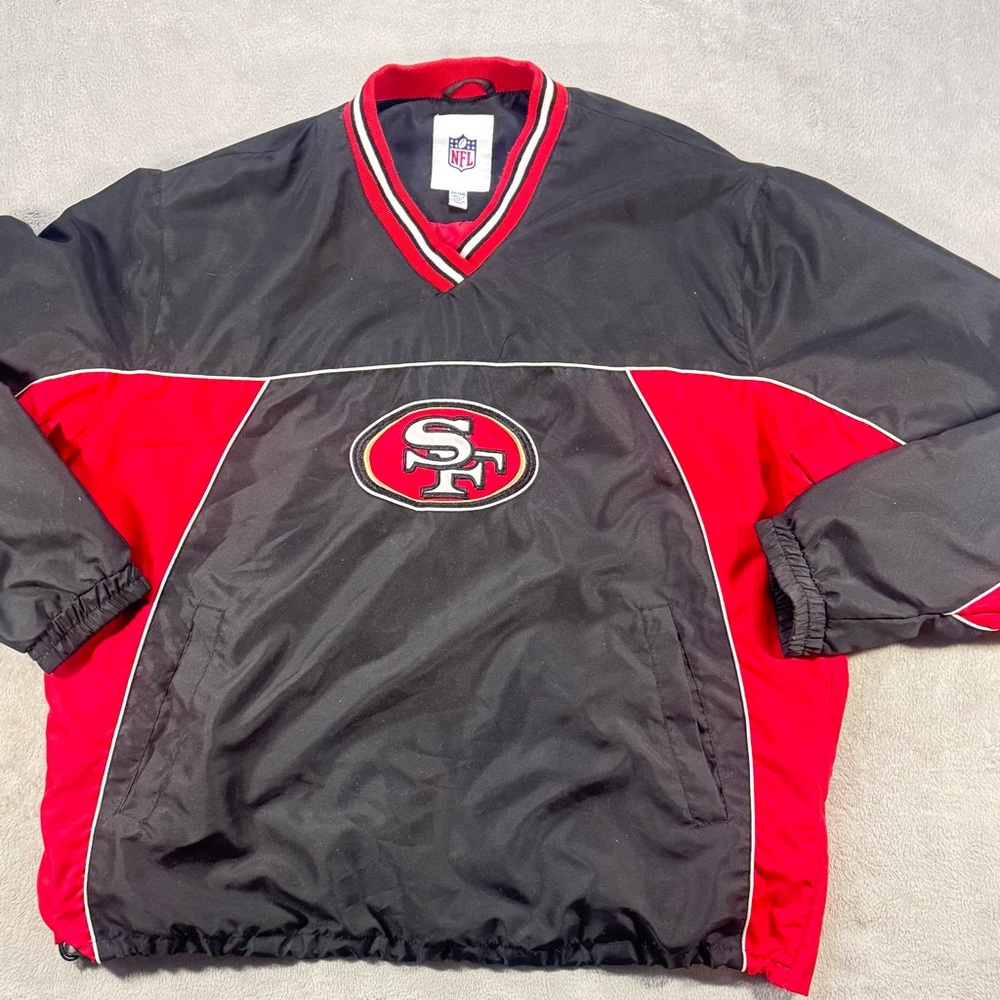Y2K NFL San Francisco 49ers Pullover Size XXL Spellout - Picture 1 of 4